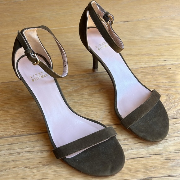 Stuart Weitzman Suede Sandal Size 6 - Picture 2 of 9